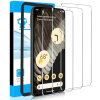 LYWHL [3 Pack] for Google Pixel 8 Screen Protector, Tempered Glass Film with Easy Install Frame Accessories, Ultrasonic Fingerprint Touch Sensitive Bubble Free Phone Case Friendly Durable
