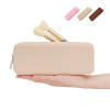 Makeup brush holder,Makeup brush holder trave,BPA-free,Makeup brush everyday travel accessories(with one holder that prevents brushes from touching the countertop)-Khaki